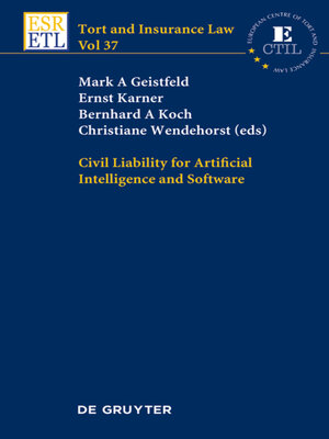 cover image of Civil Liability for Artificial Intelligence and Software